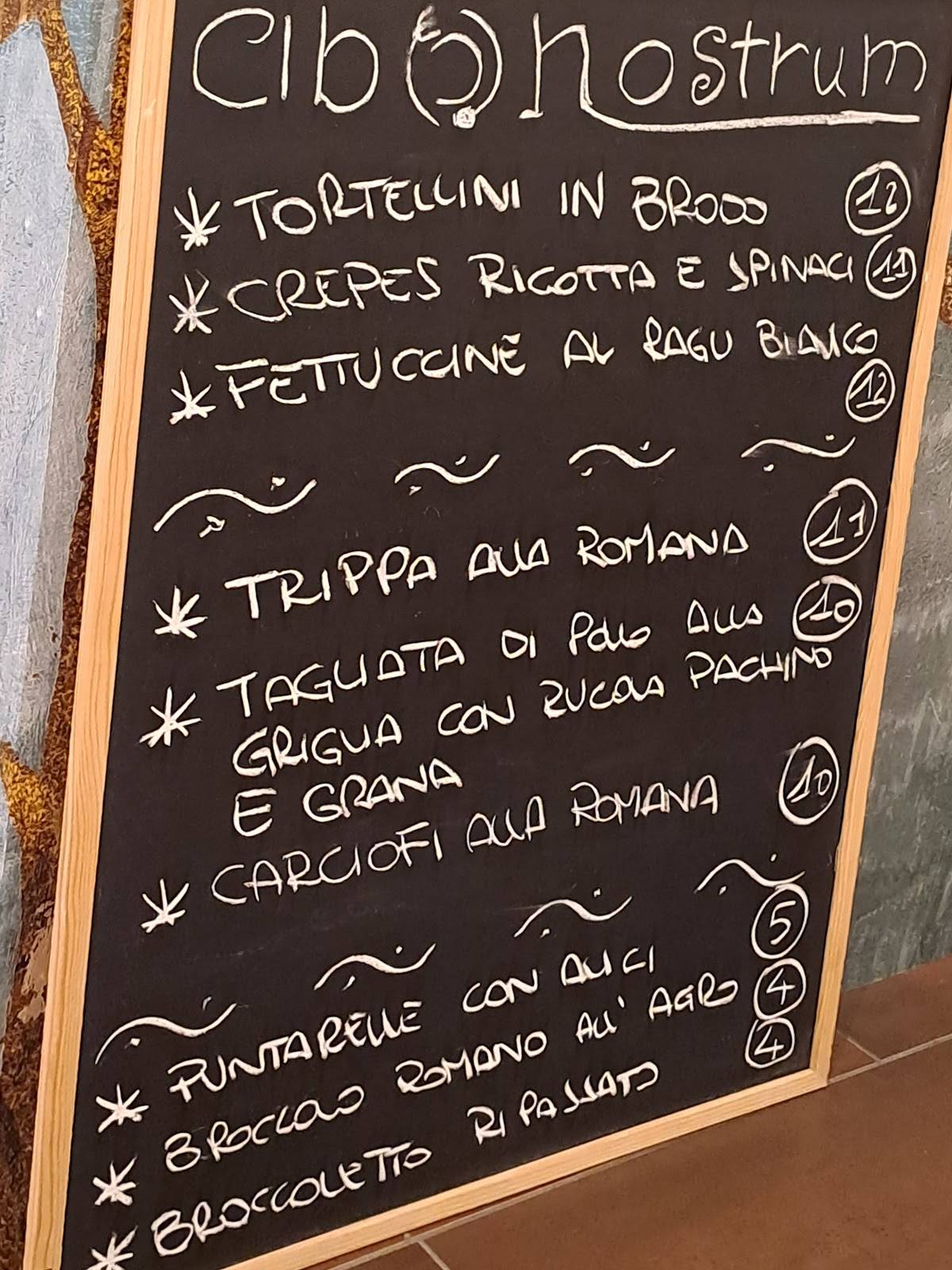 Menu di Cibonostrum 