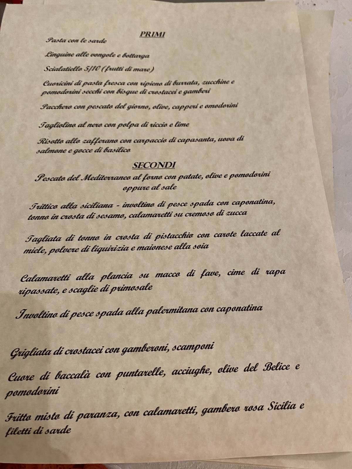 Menu di Cincu e Deci 