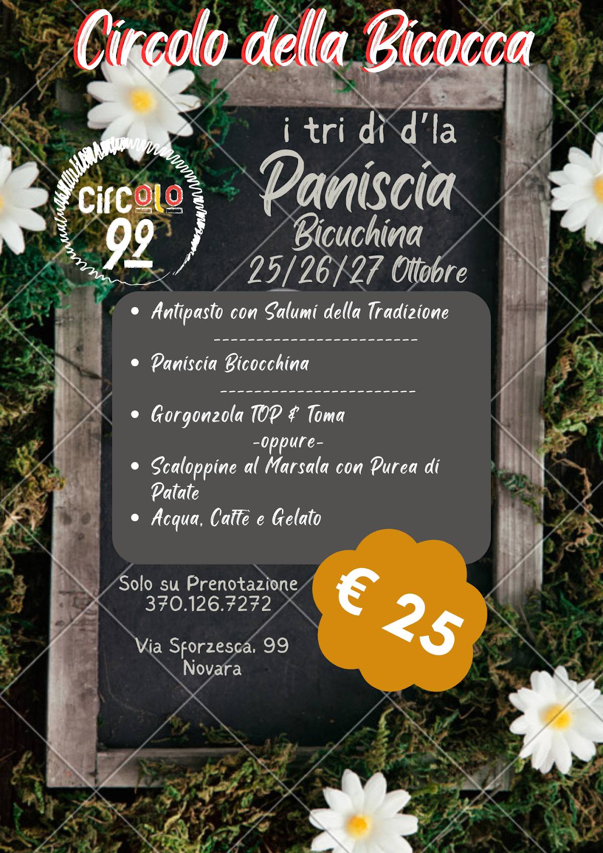Menu di Circolo 99 
