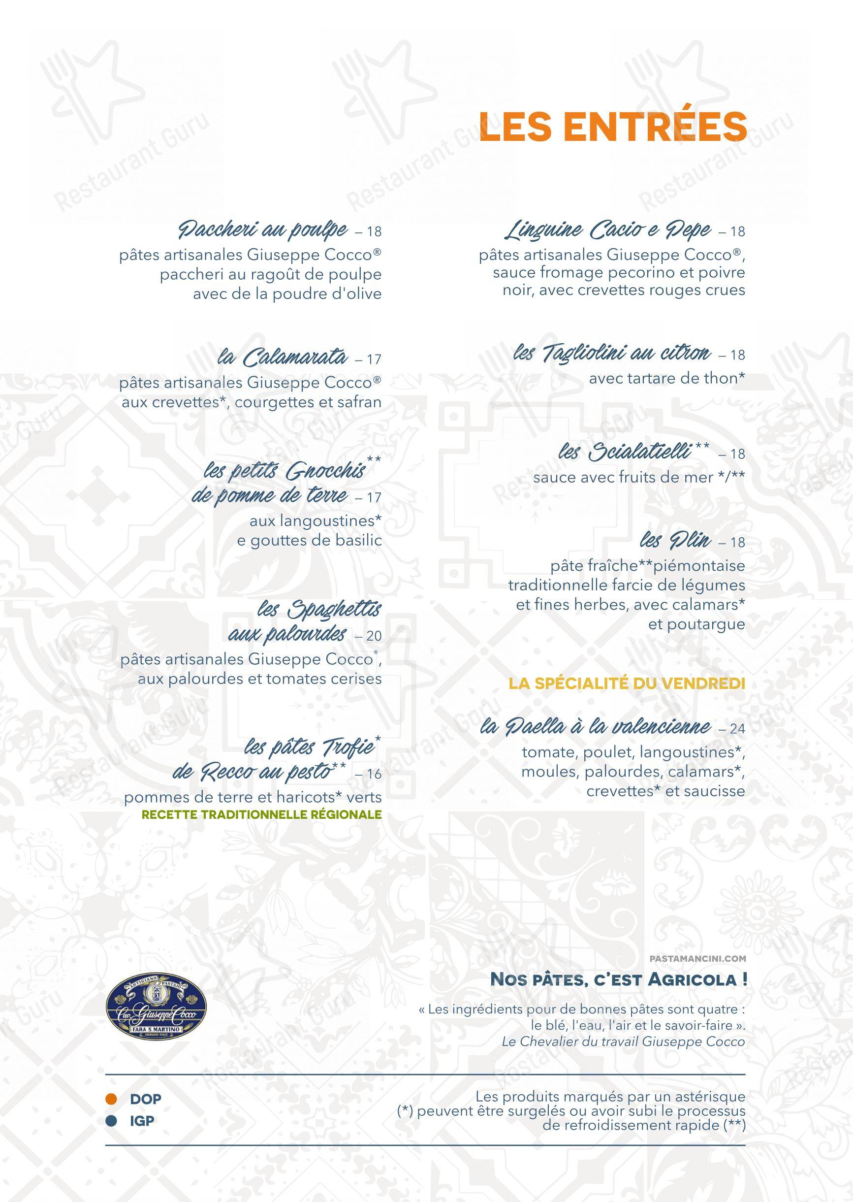 菜单 per Clapsy Torino in Torino