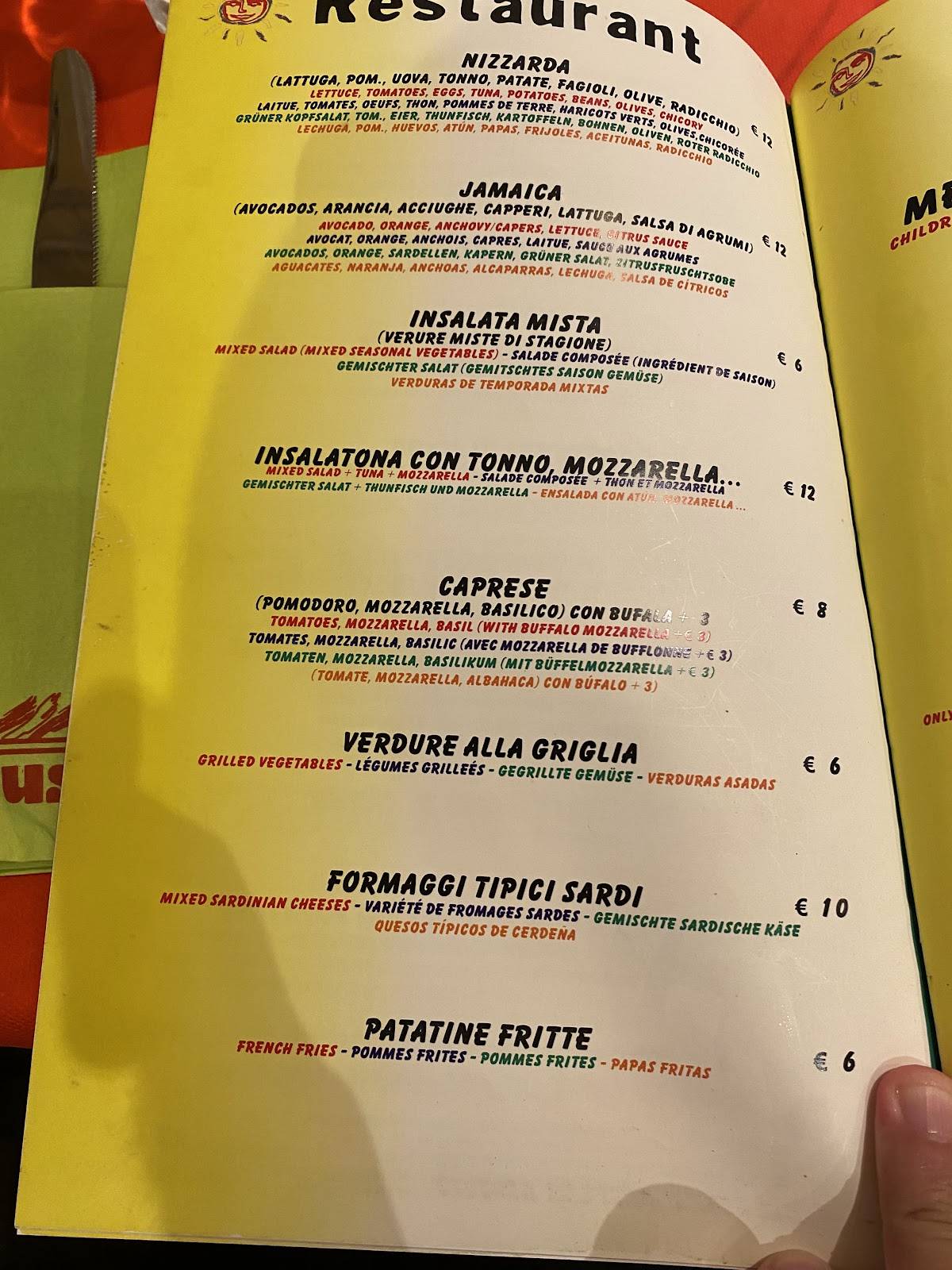 Menu di Coccodrillus Pizza Restaurant 