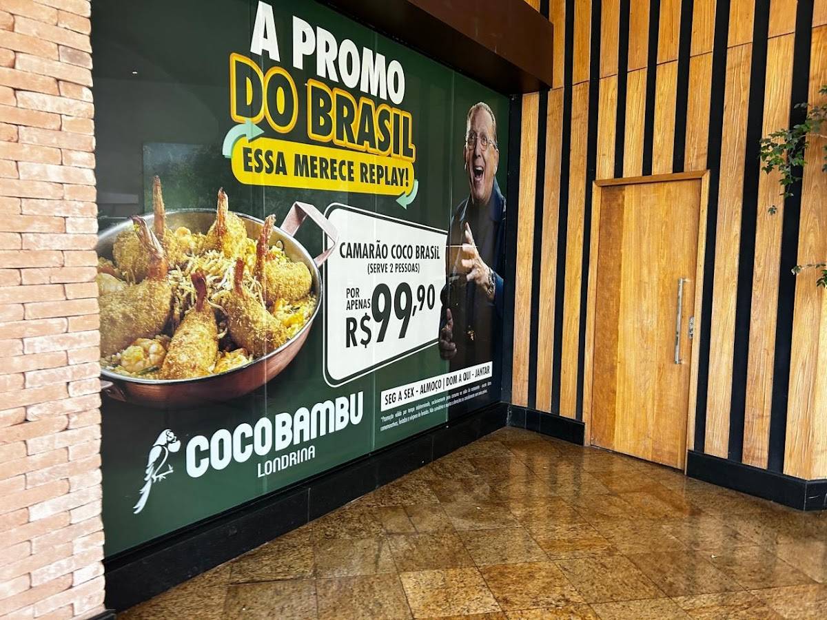 Coco Bambu Londrina: Restaurante, Peixe, Camarão, Carnes, Lagosta, Salada, PR cardápio