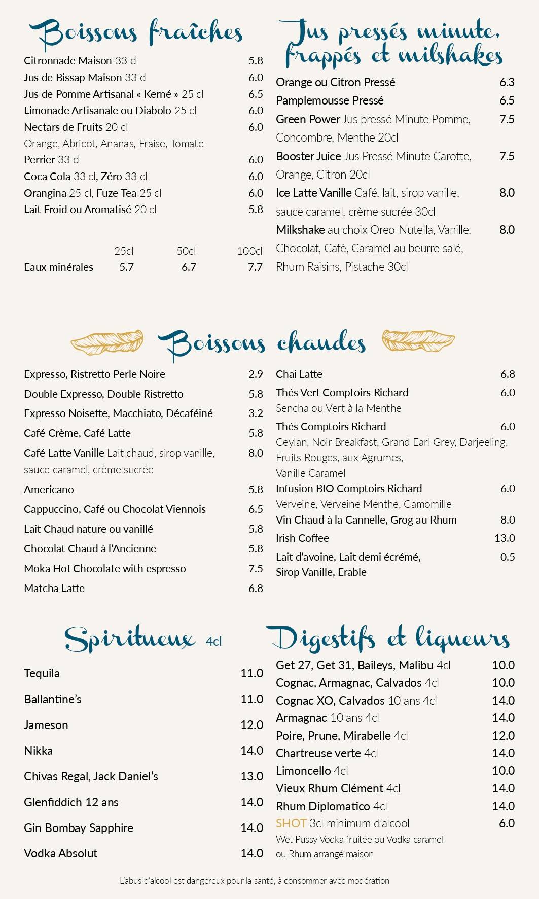 Menu de Cocotte