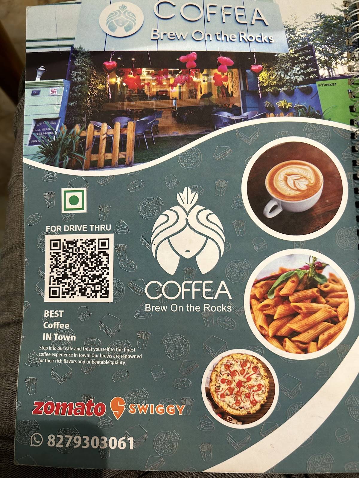 Coffea cafe - Coffee Cafe Near me in Bareilly Best Coffee Bar in Bareilly menu