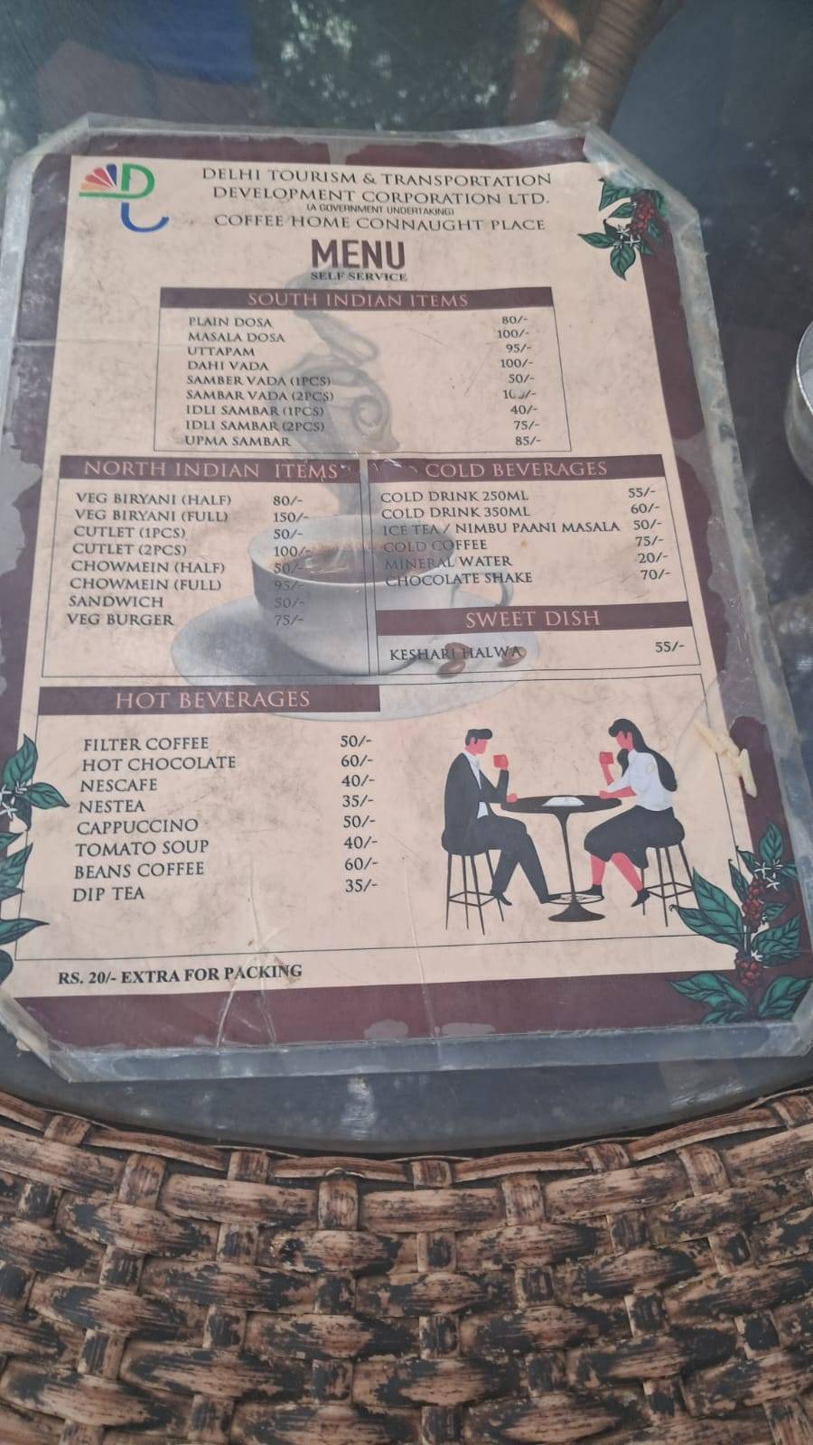 Coffee-Home menu