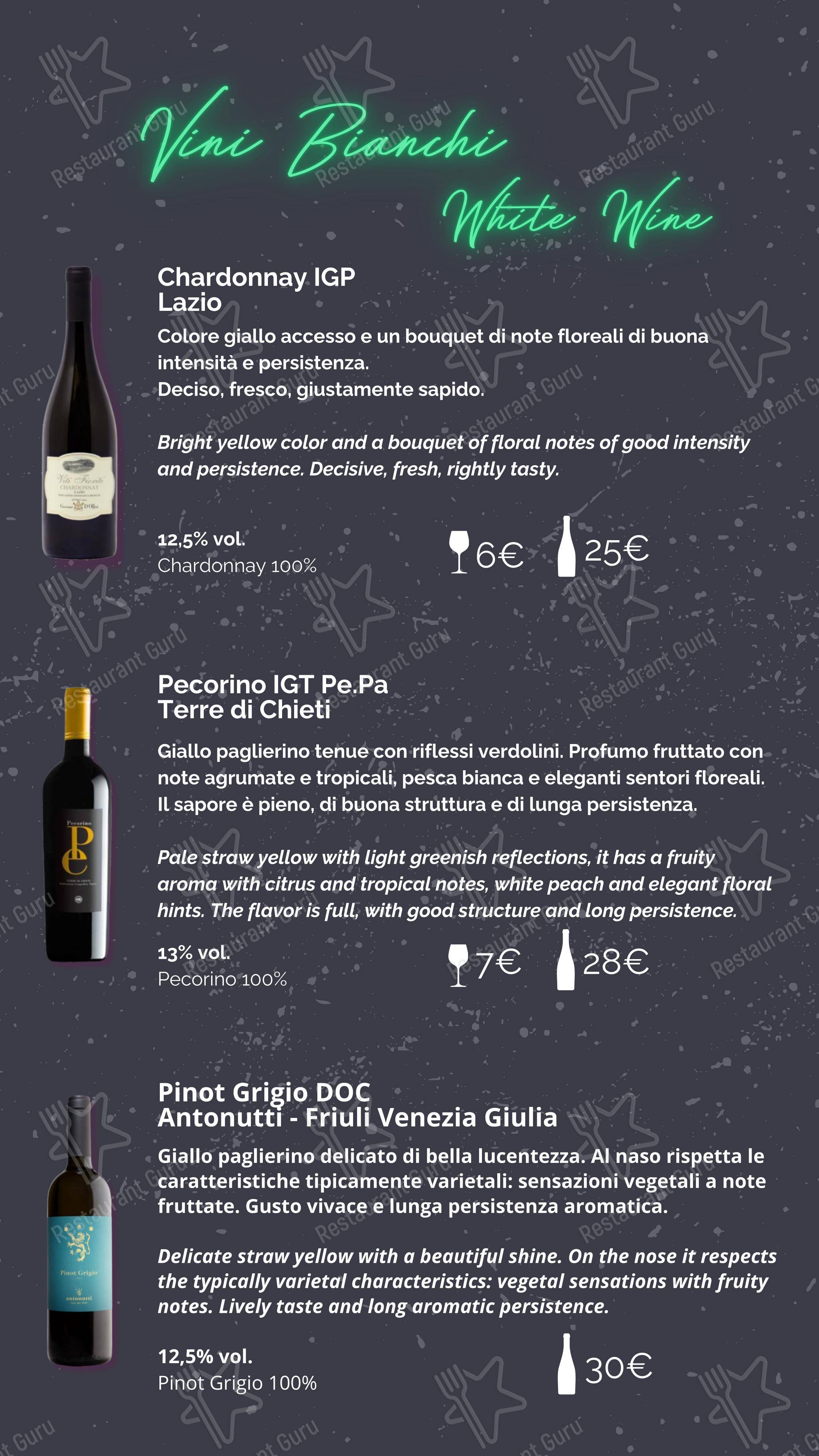 Menu di Coming Out - Menu