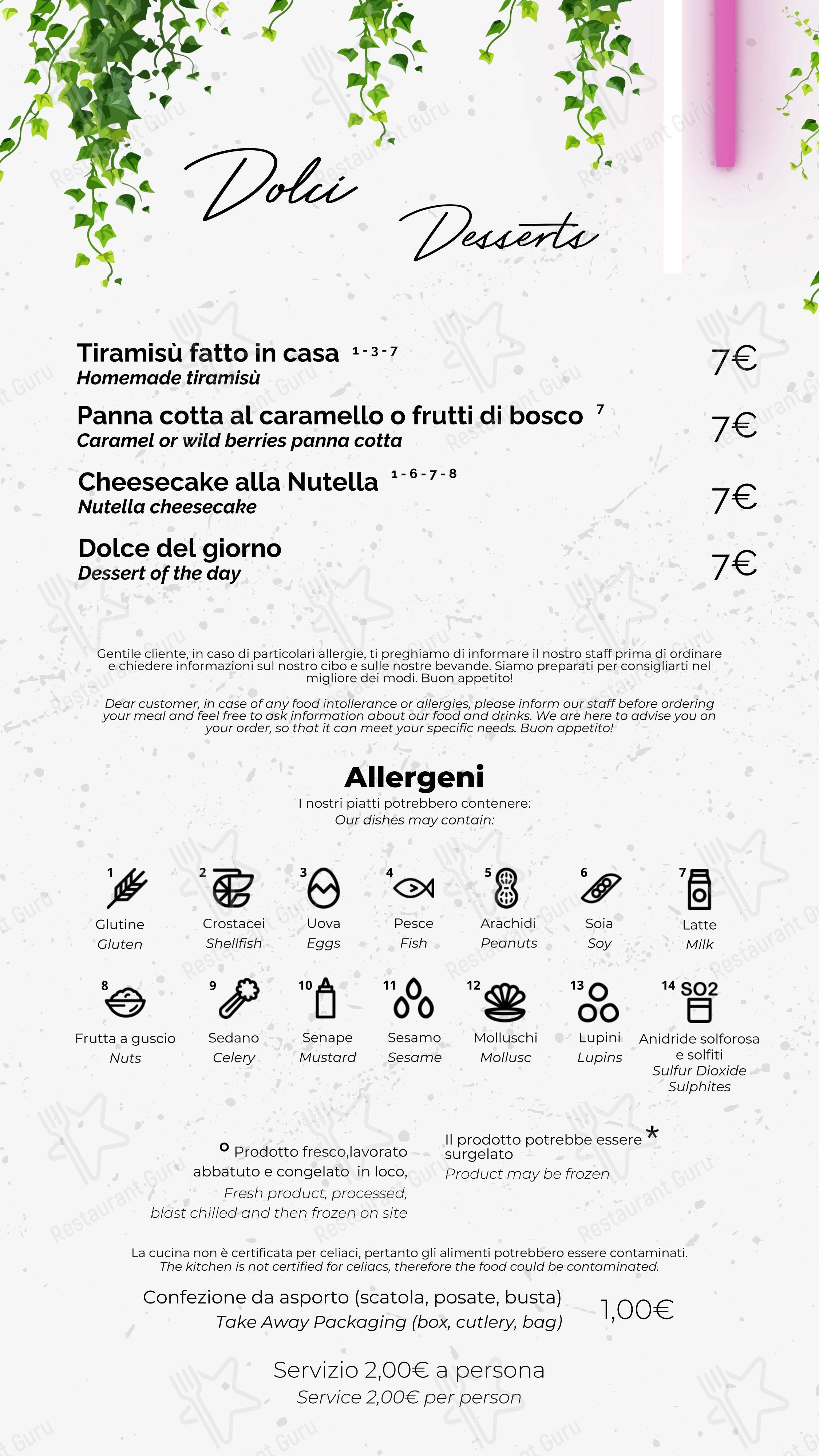 Крафт меню per Coming Out pub & bar