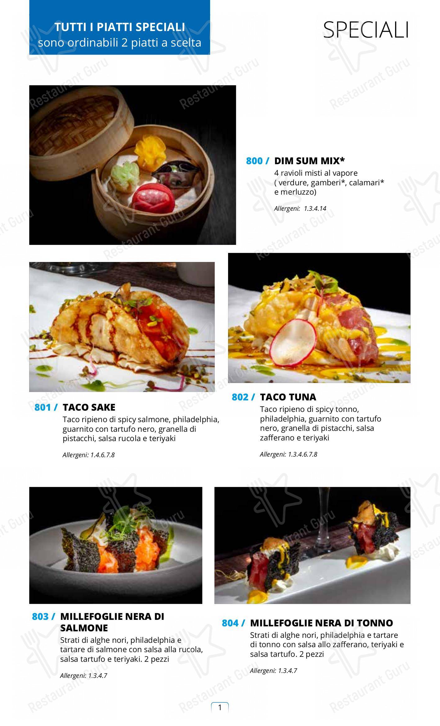 Sushi City Como in Como - 菜单