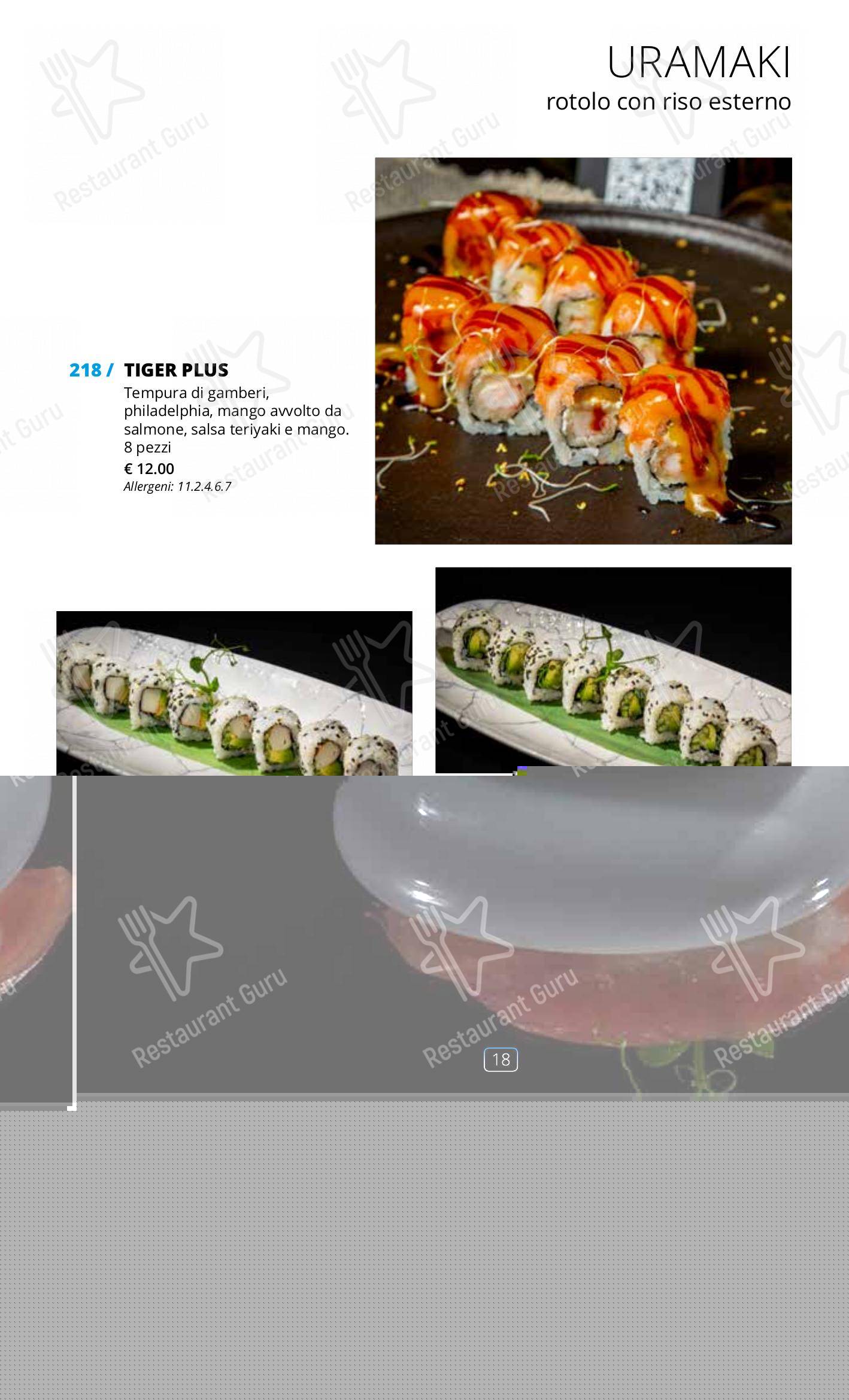 Menu di Sushi City Como - Ночное меню