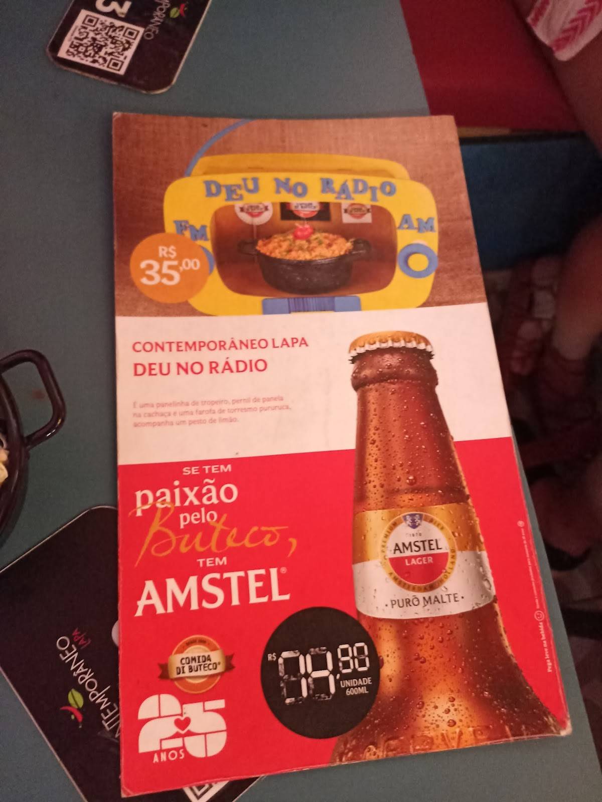 Contemporâneo Lapa cardápio