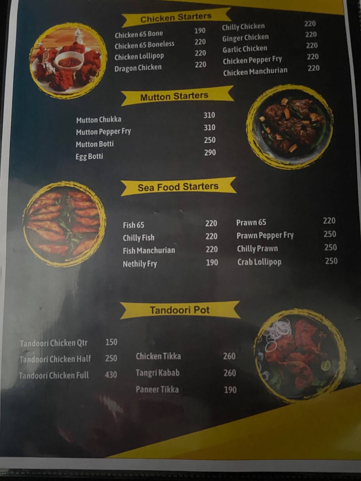 Cosmos Restobar menu
