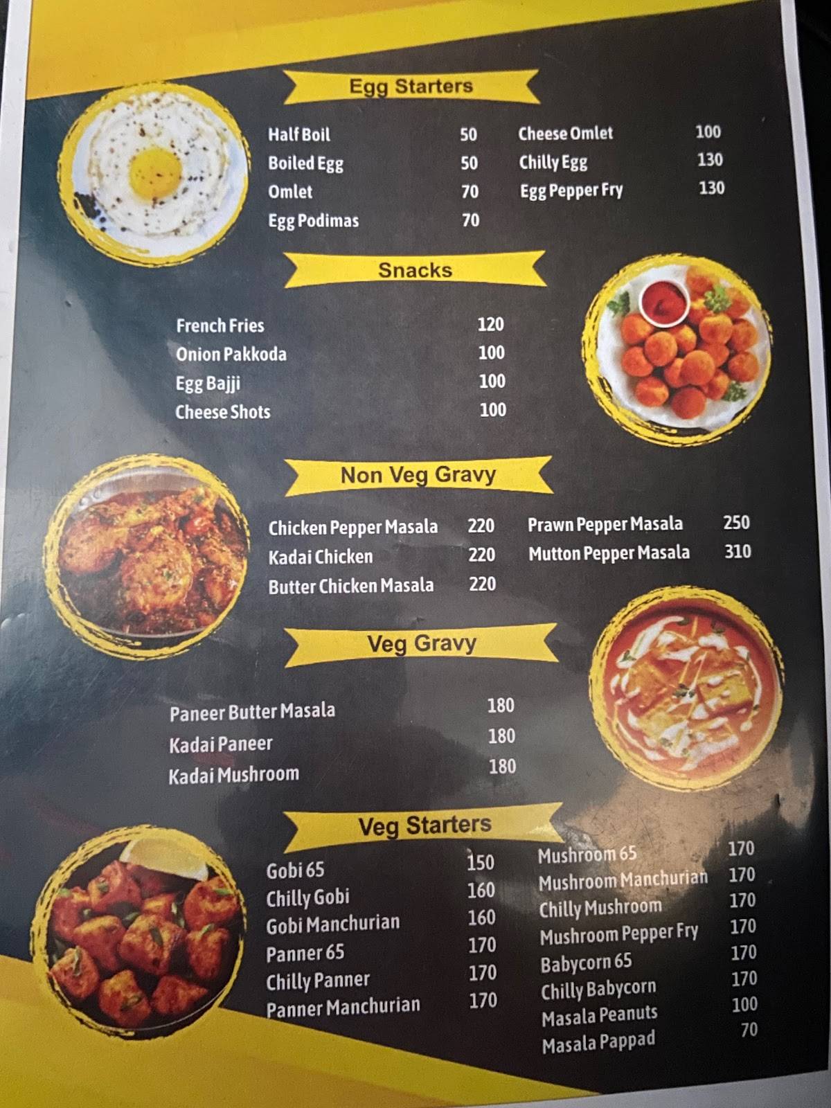 Cosmos Restobar menu