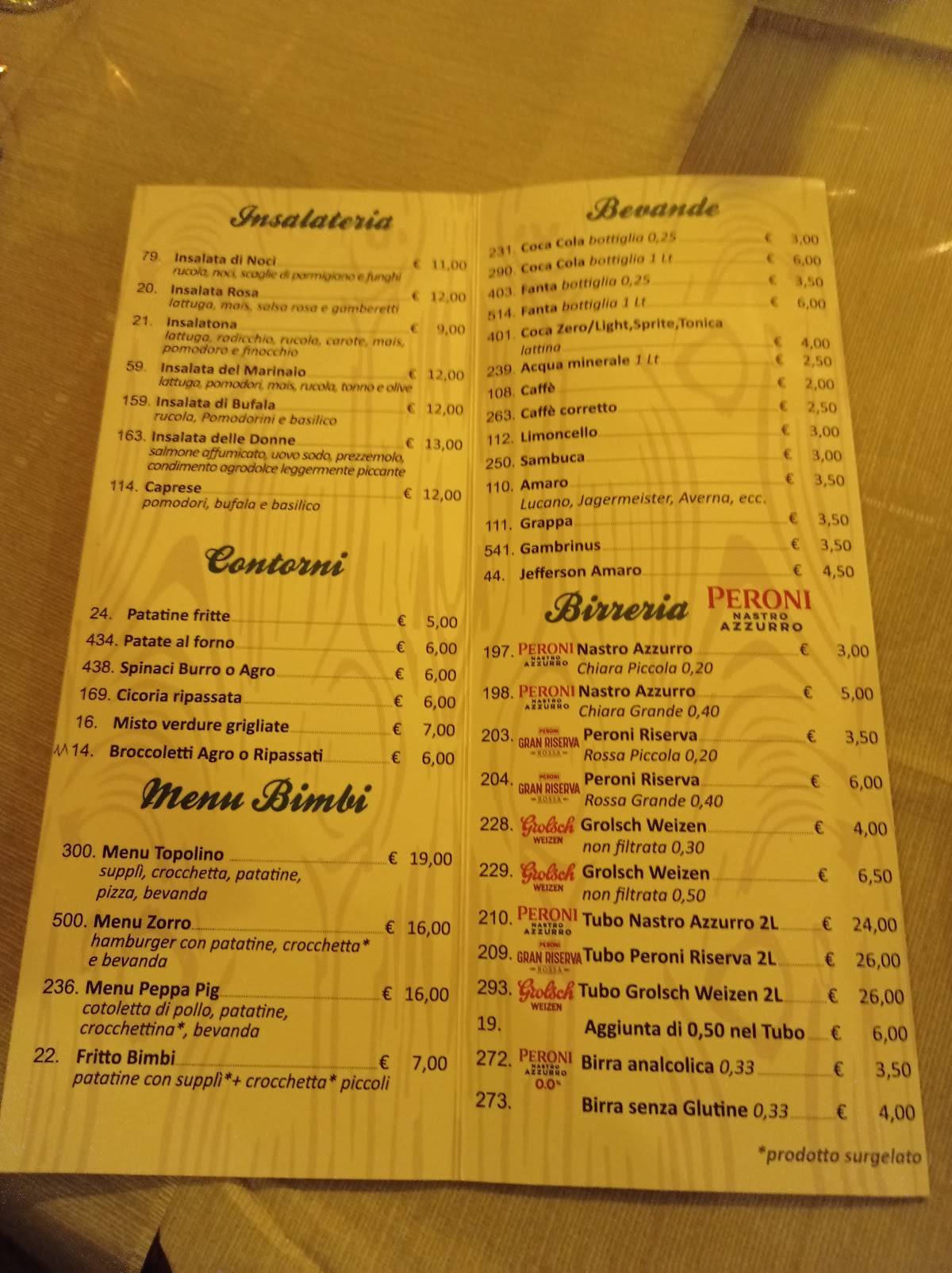 Menu di Cottage 