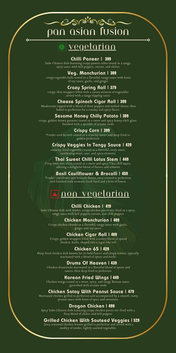 Courtyard Revibe - Cafe & Restaurant Dwarka menu