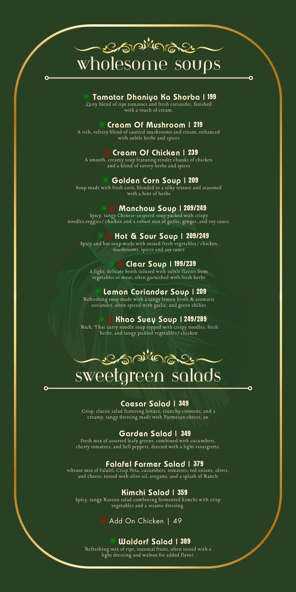 Courtyard Revibe - Cafe & Restaurant Dwarka menu