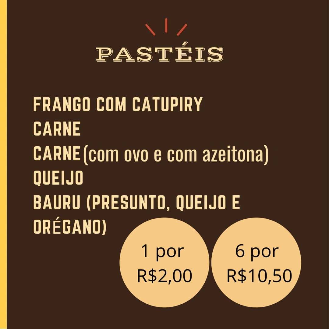 Coxinha de Montão cardápio