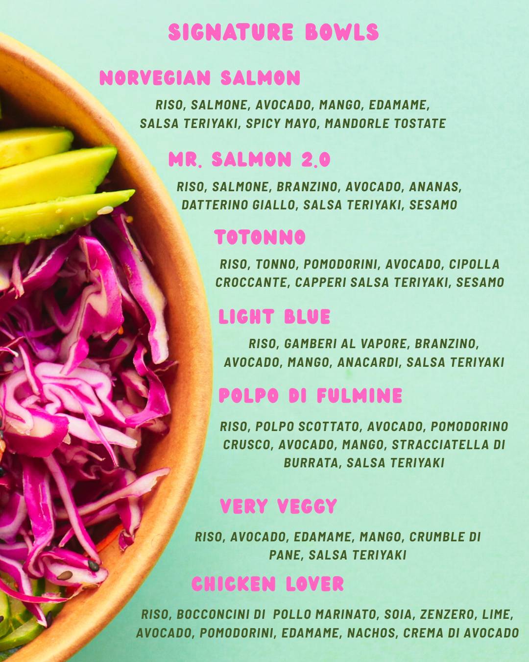 Menu di Crudo Food Factory 