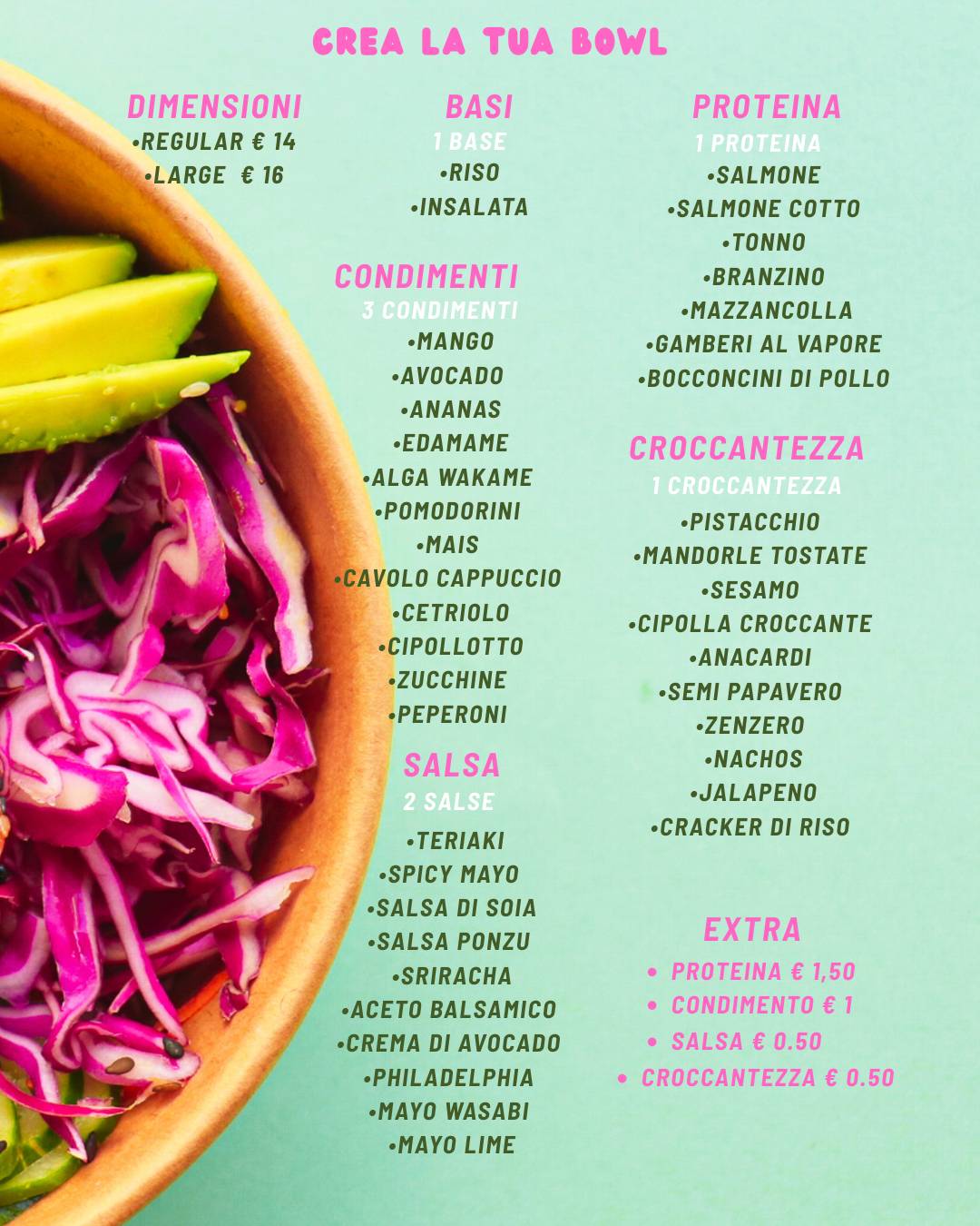 Menu di Crudo Food Factory 