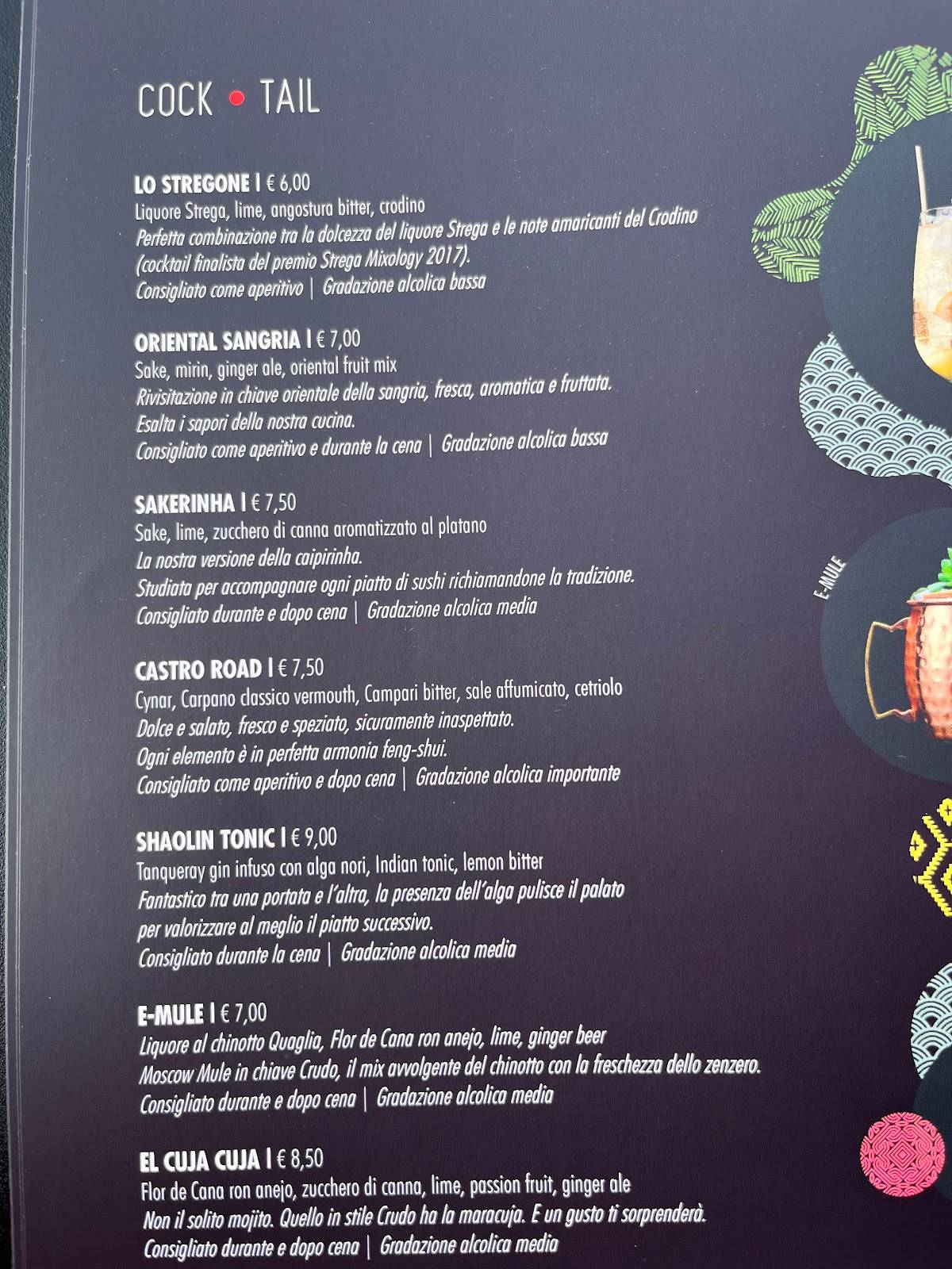 Menu di Crudo Rubiera 