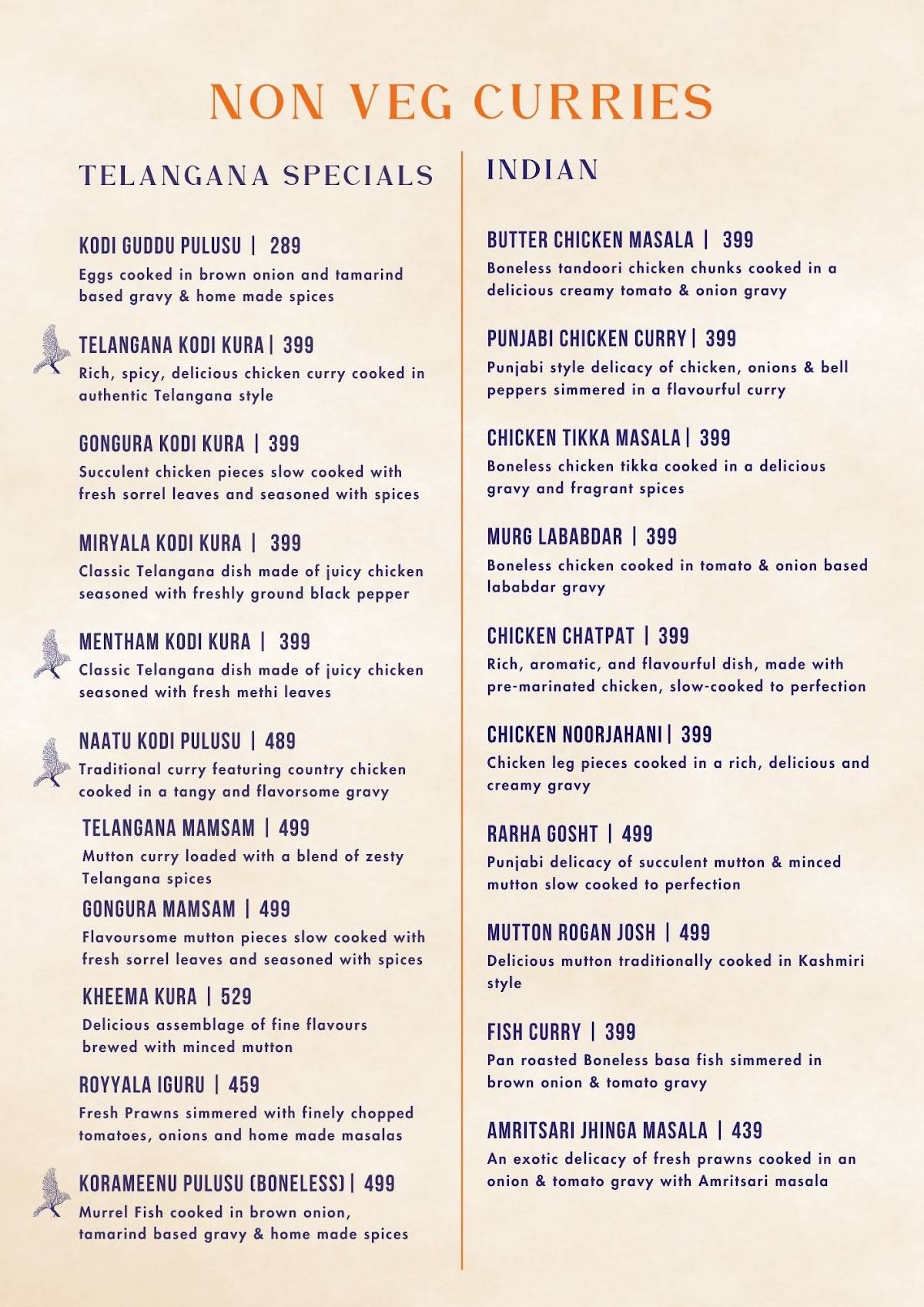 DASARA menu