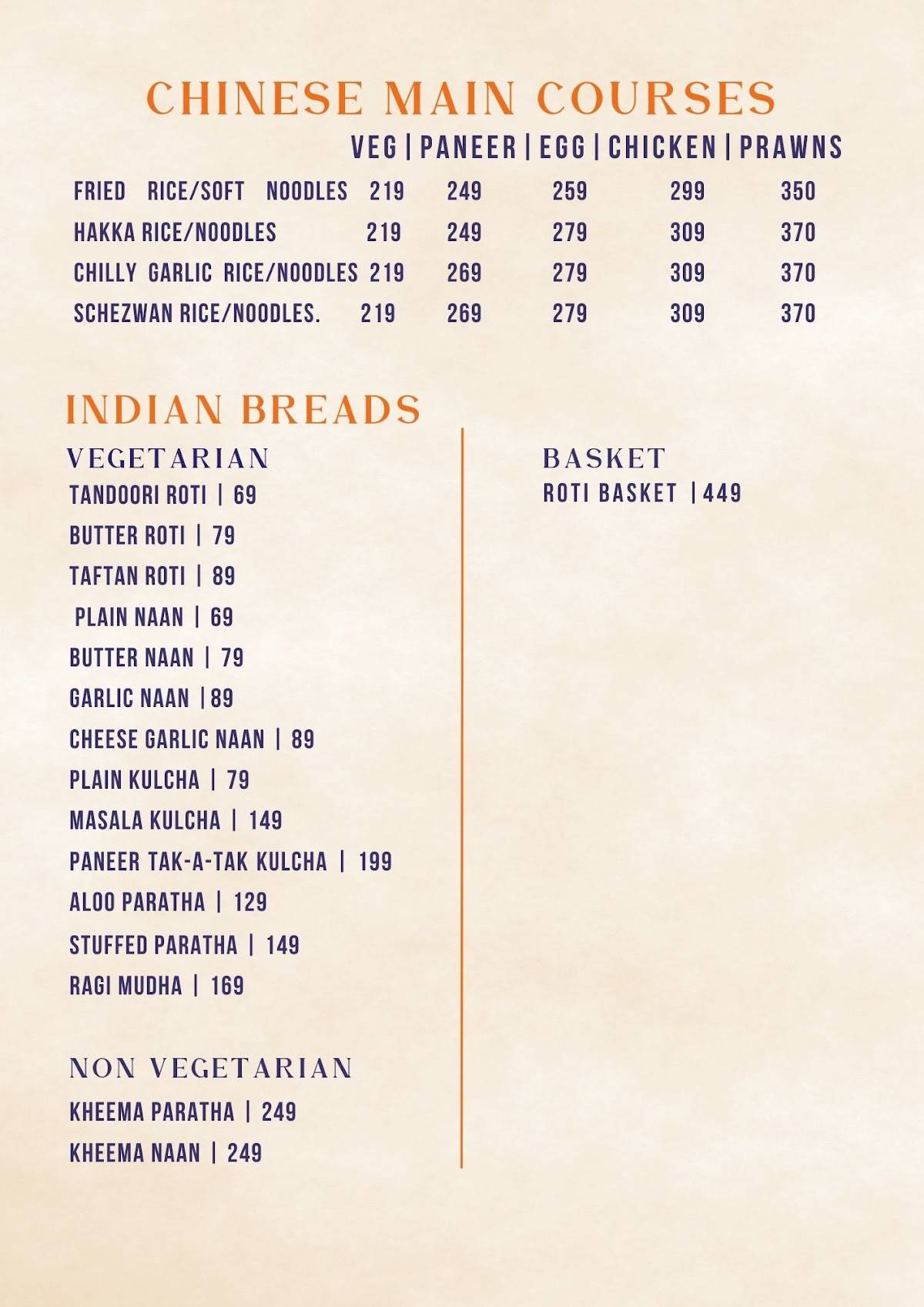 DASARA menu