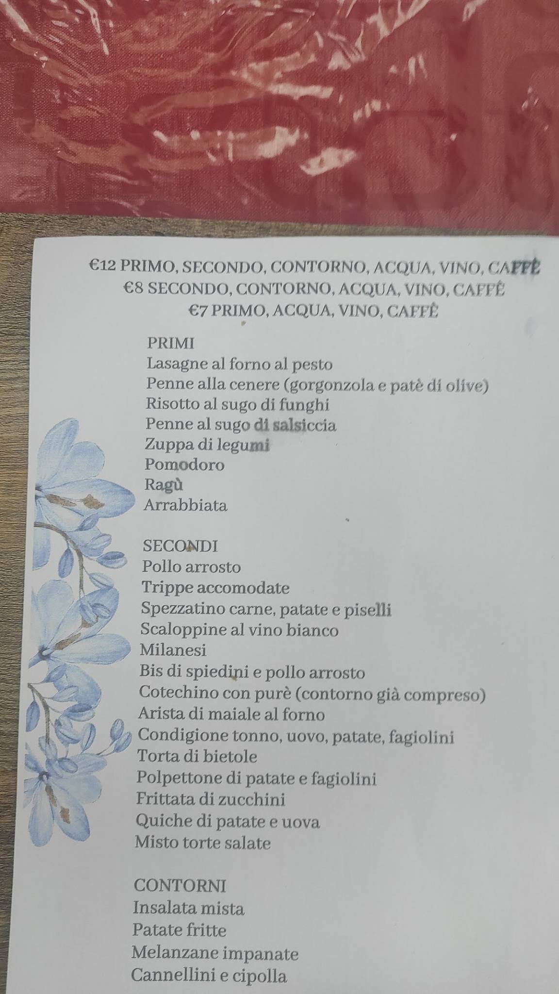 Menu di Da Marcello Ristorante, Bar e Albergo 