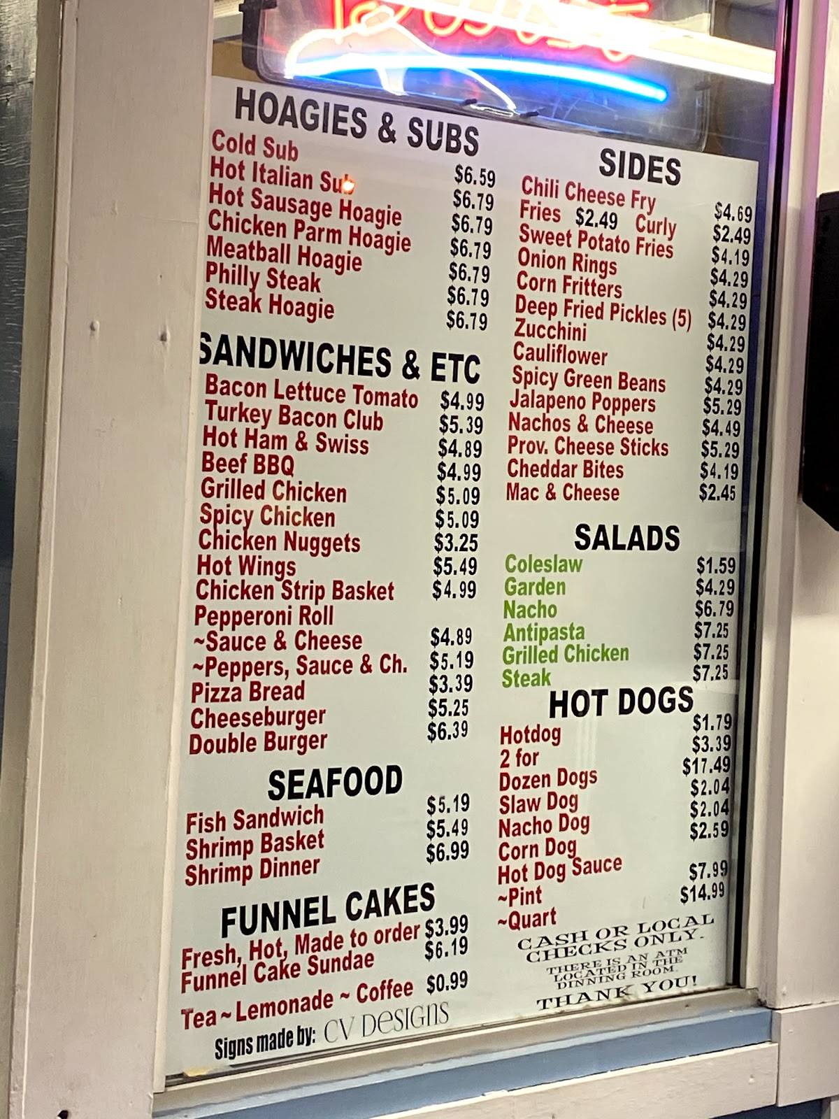 Menu at Dairy Creme Corner restaurant, Fairmont