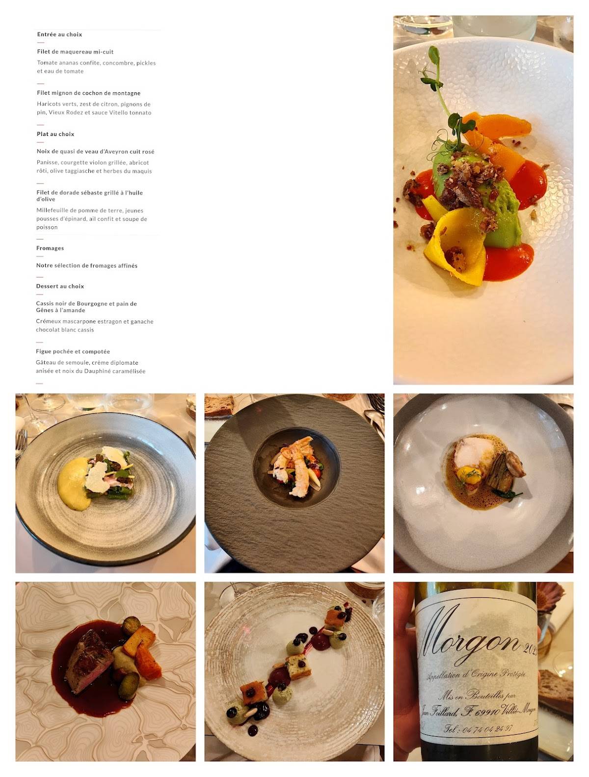 Menu de Danton... Restaurant