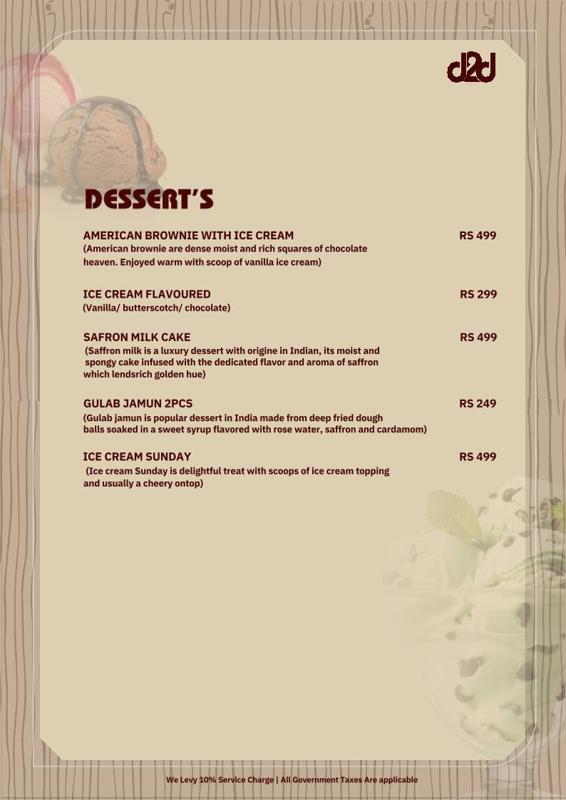 Dawn2DuskCafe menu