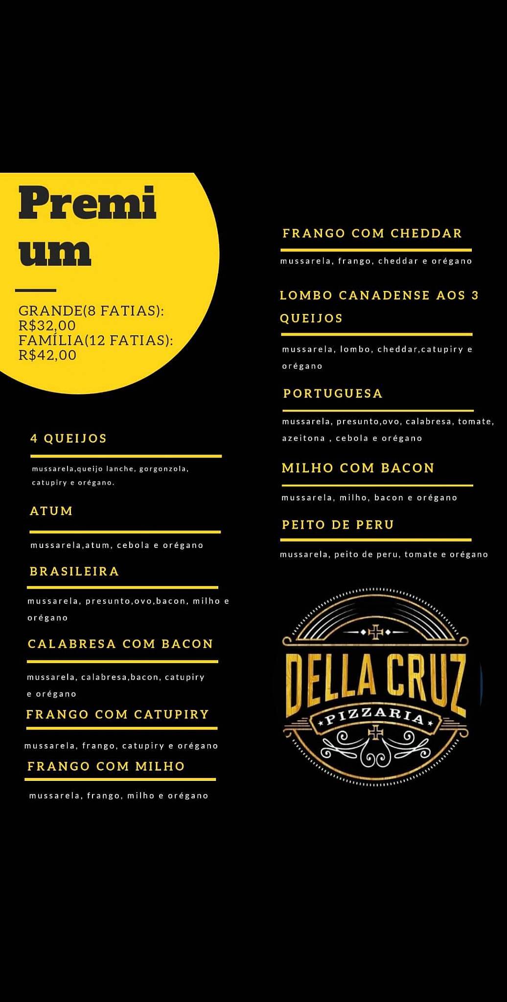 Della Cruz Pizzaria cardápio