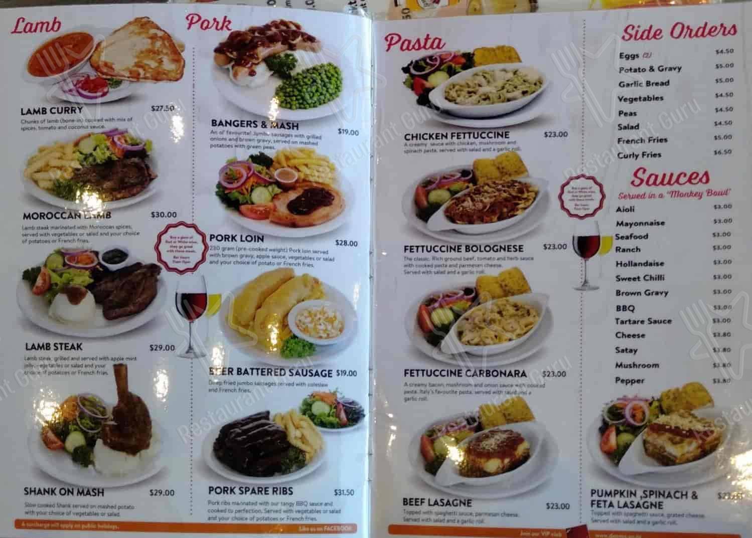 Denny's Hobson Street menu