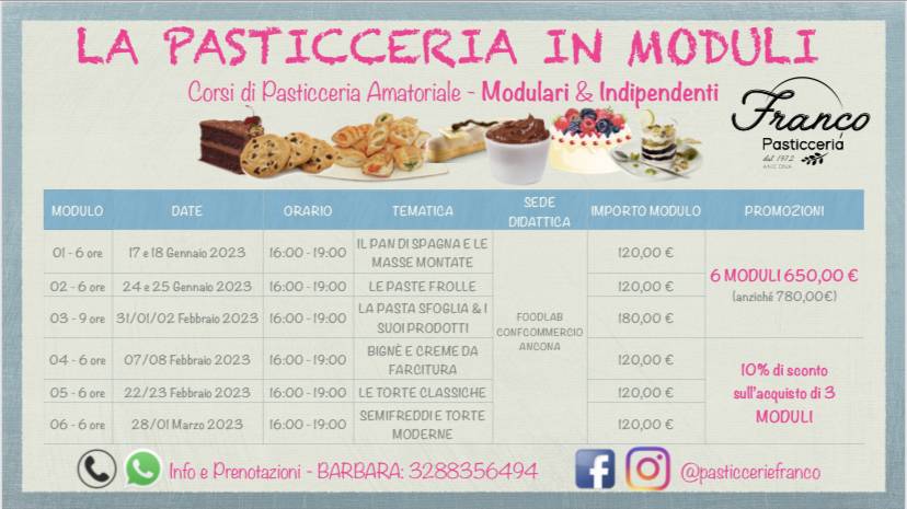 Menu di Pasticceria Cioccolateria Franco 