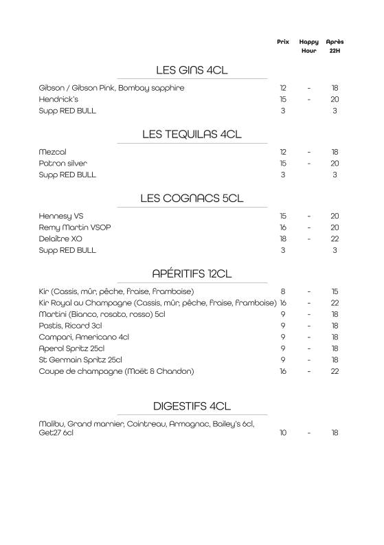 Menu de Dogstar
