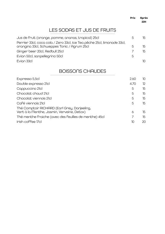 Menu de Dogstar