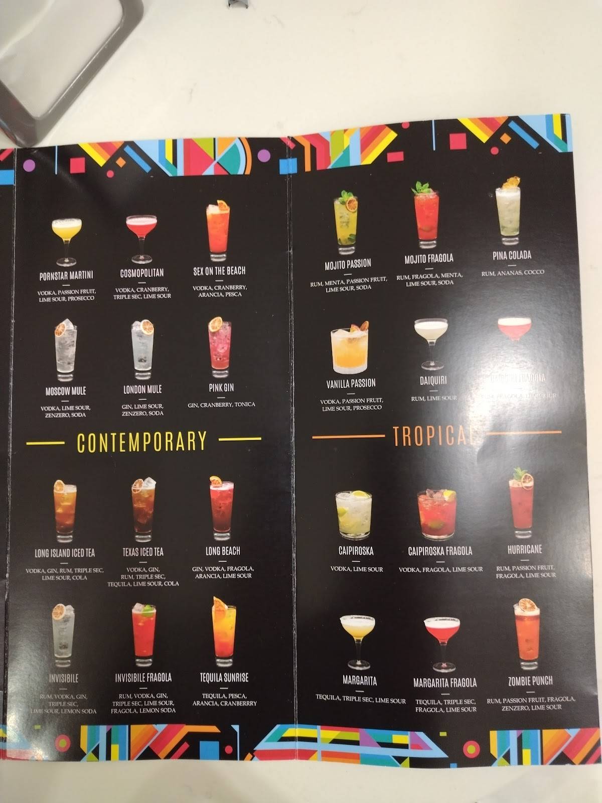 Menu di Dolce Mimì 