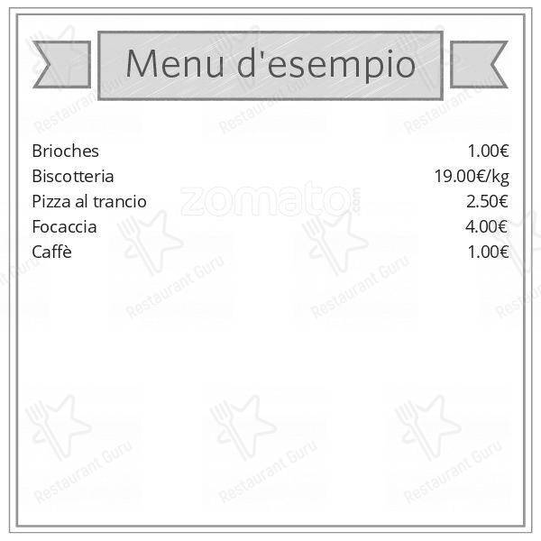 Menu di Dolcesalato Pancaffè 