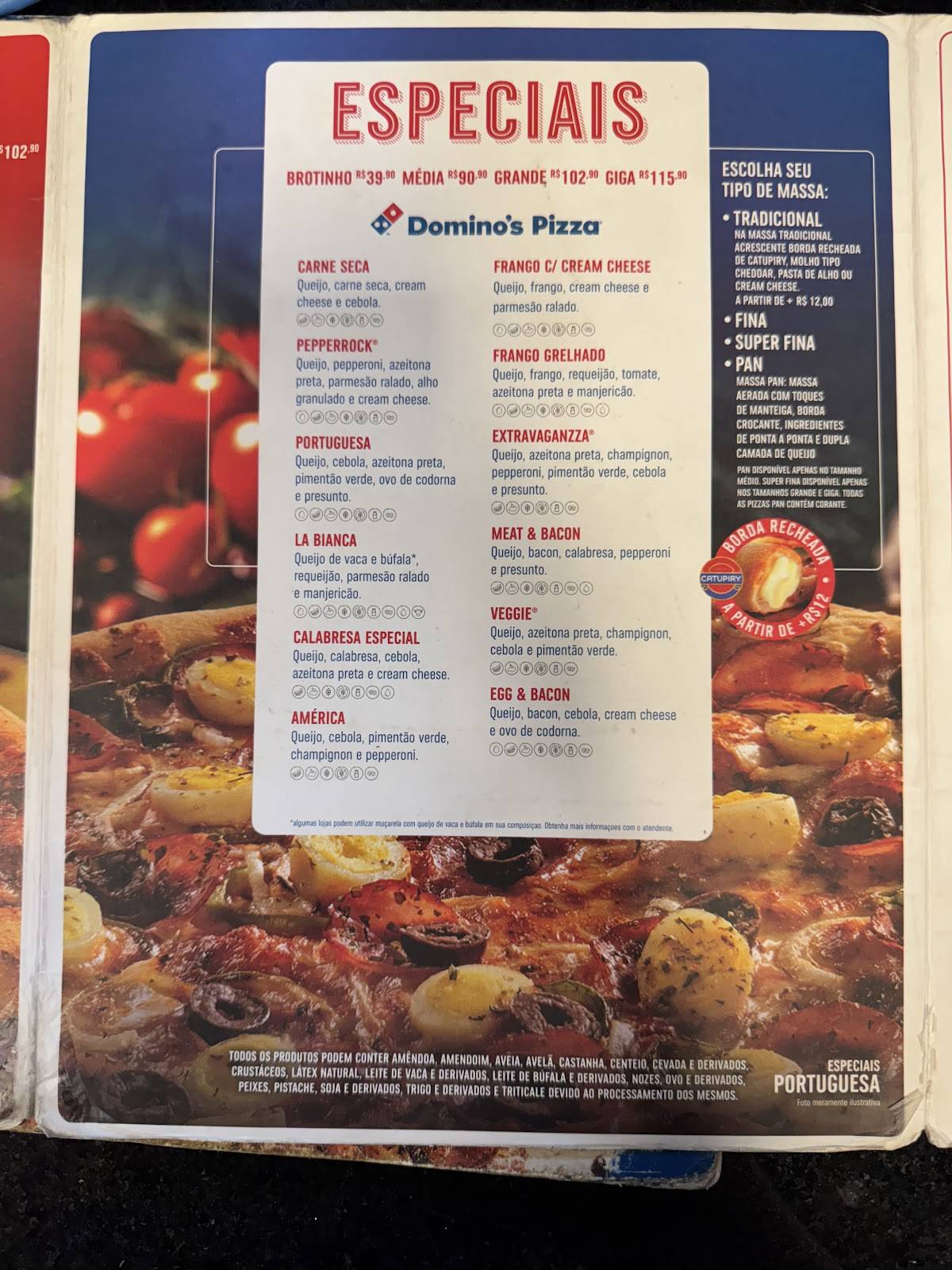 Domino's Pizza - Cabo Frio cardápio