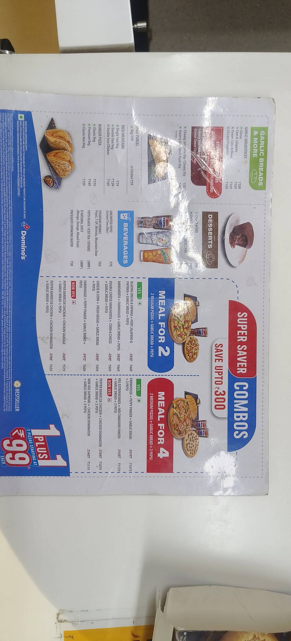 Domino's Pizza Hazratganj, Lucknow menu