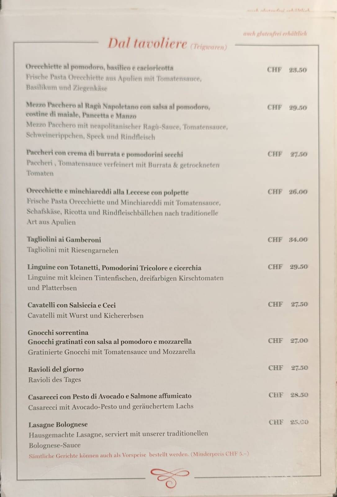 Menu di Doppio Gusto 