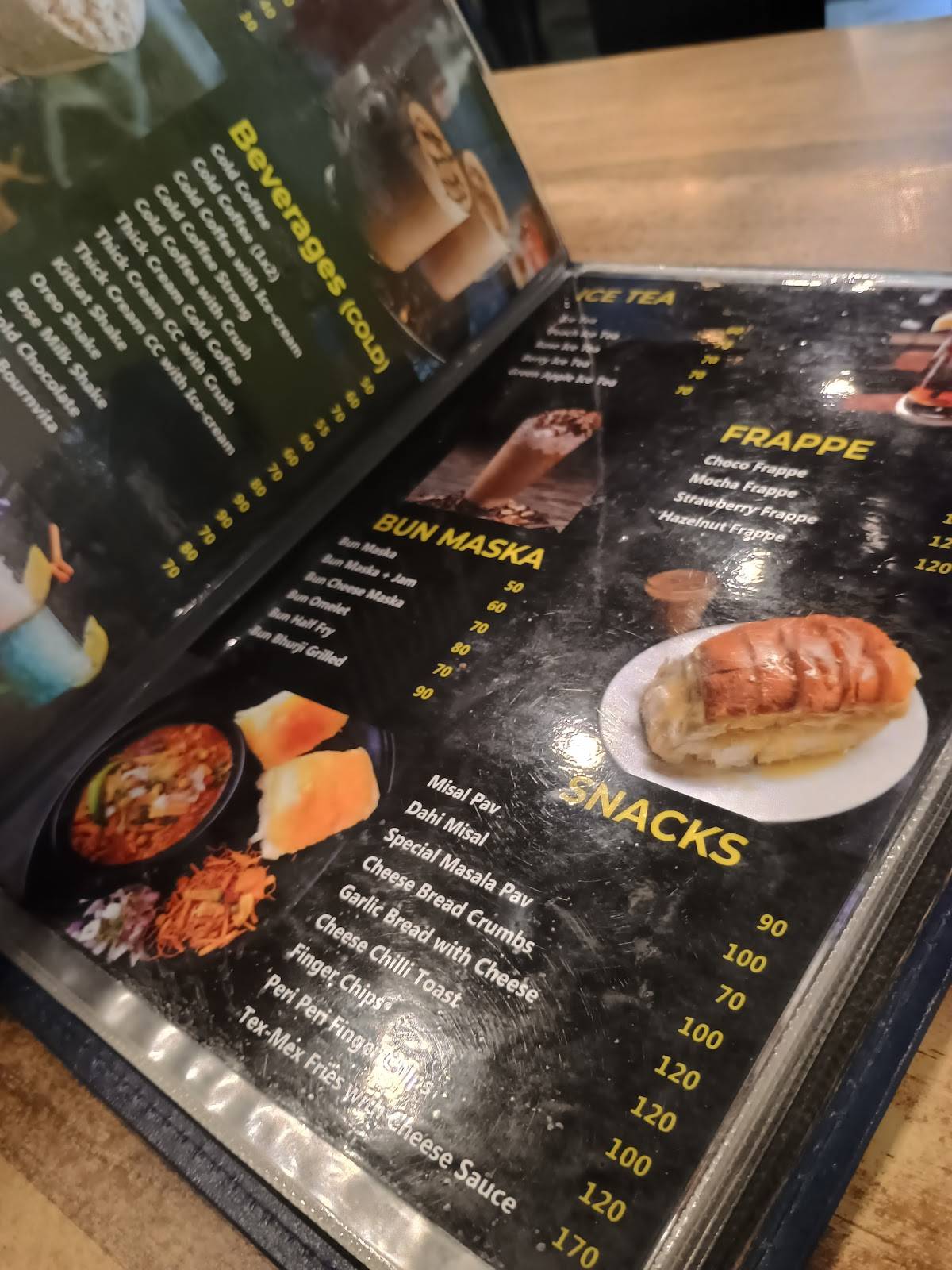 Durga Café menu