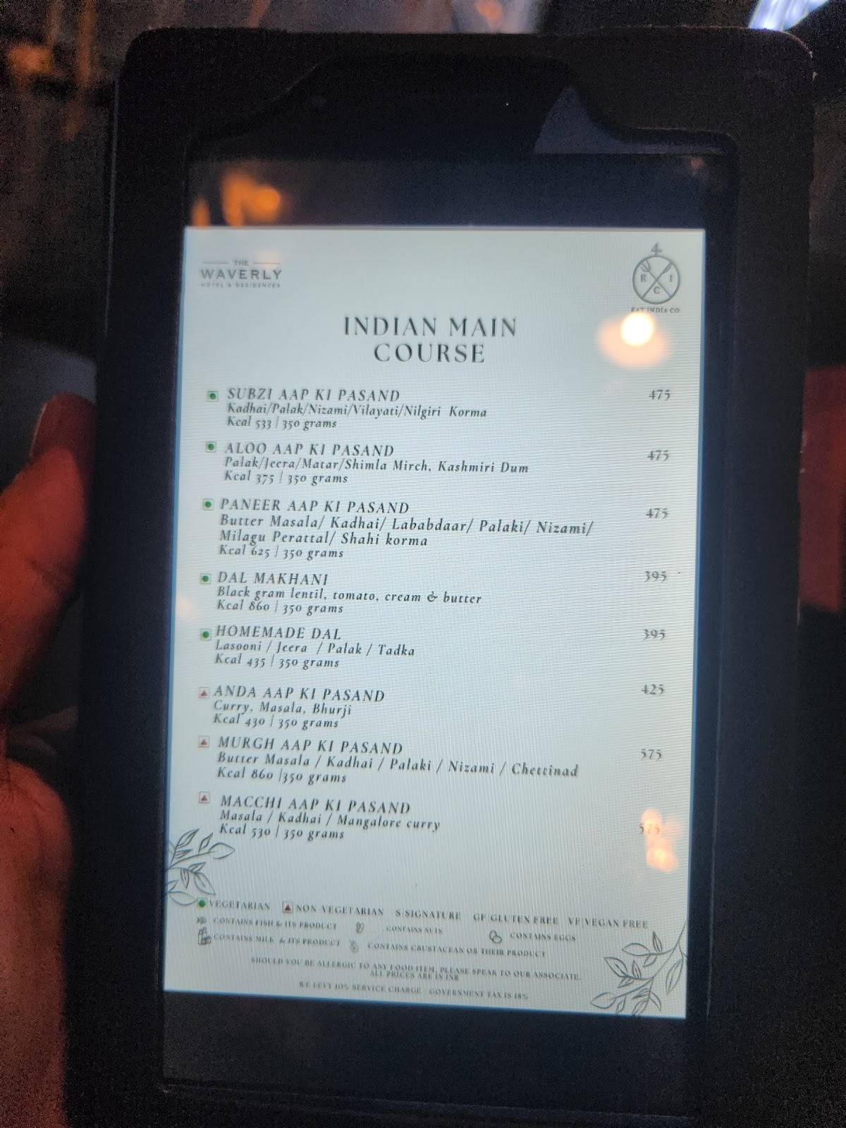 Eat India Co menu
