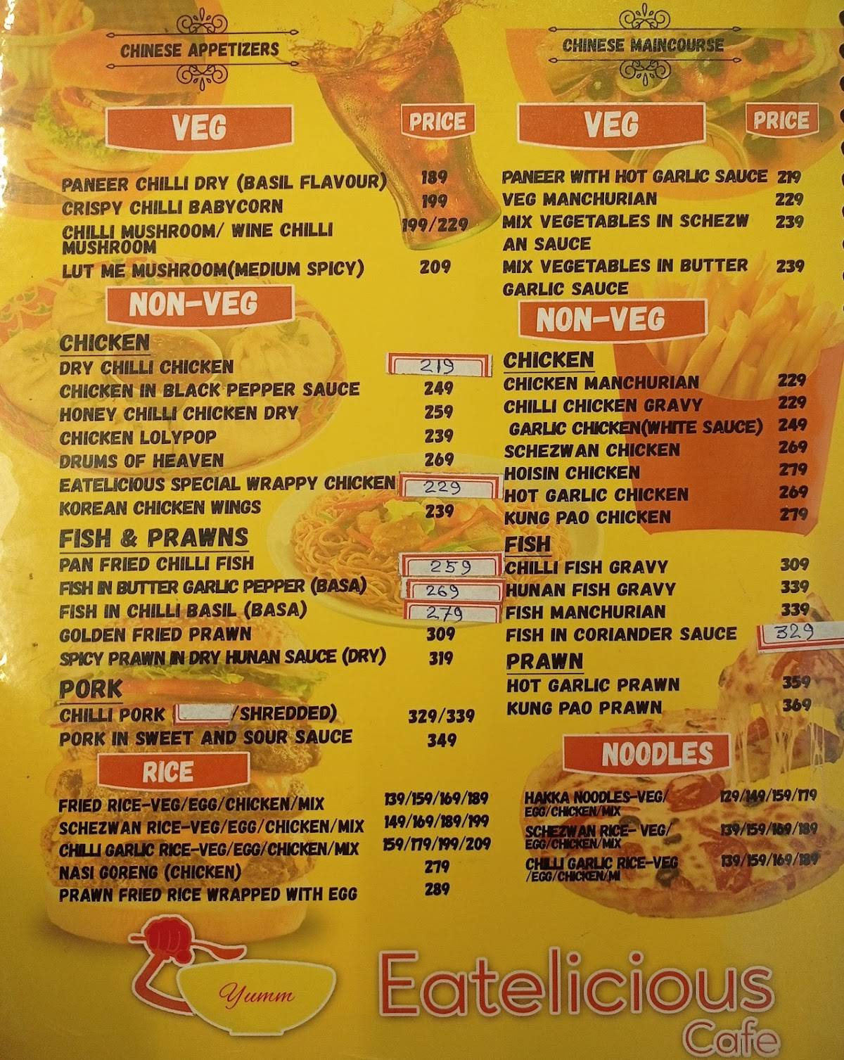 Eatelicious by Maa Durga and Brothers menu