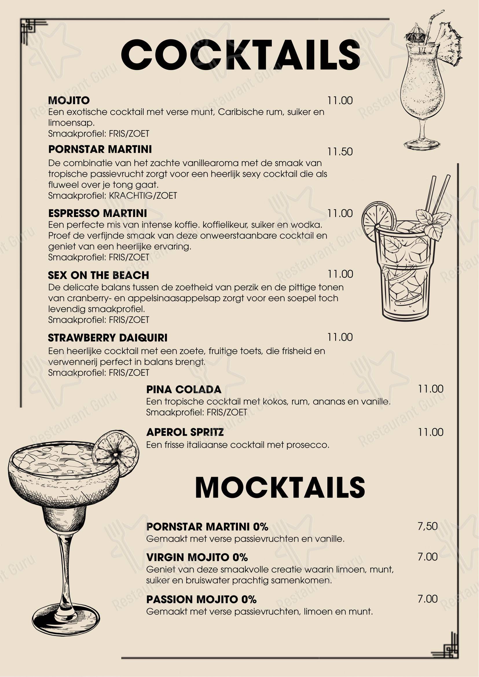 Menu pour Eetcafé De Halve Maan dans Rijswijk