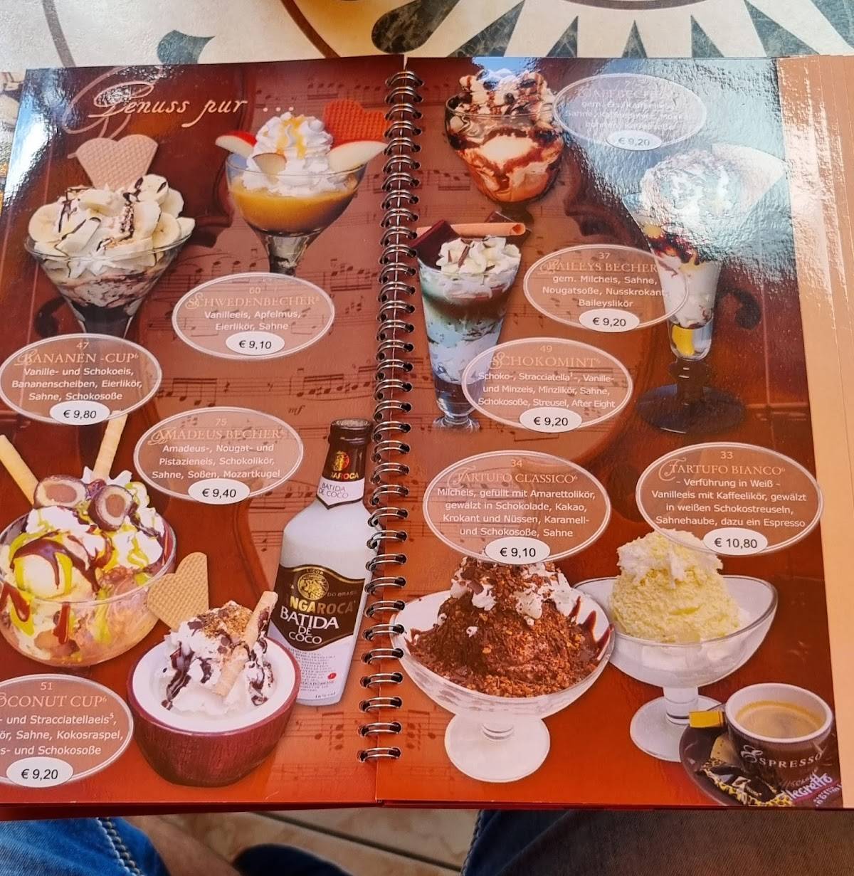 Eiscafe Venezia Markrohlitz Speisekarte