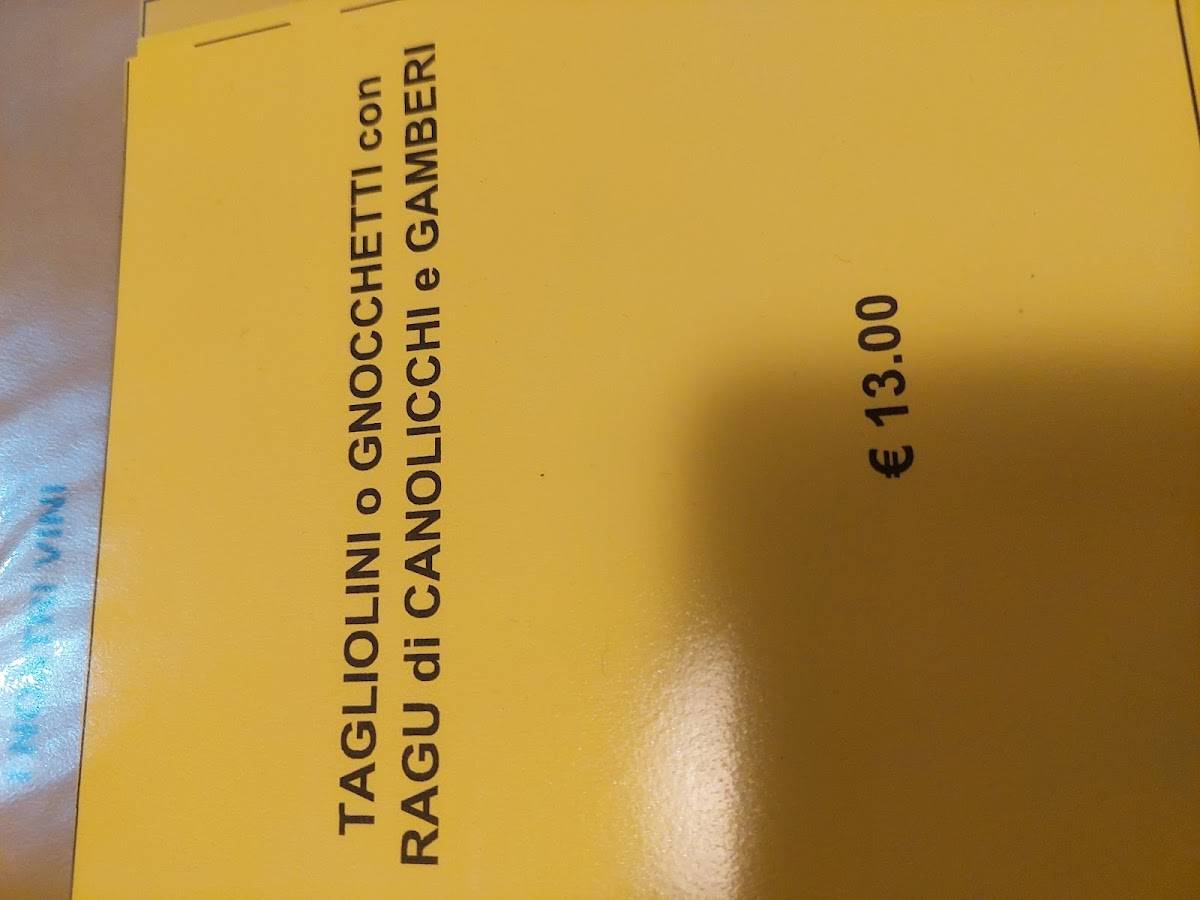 Menu di El BACARO Hosteria Cicchetteria di pesce da Ardino di Handraj Ardi 