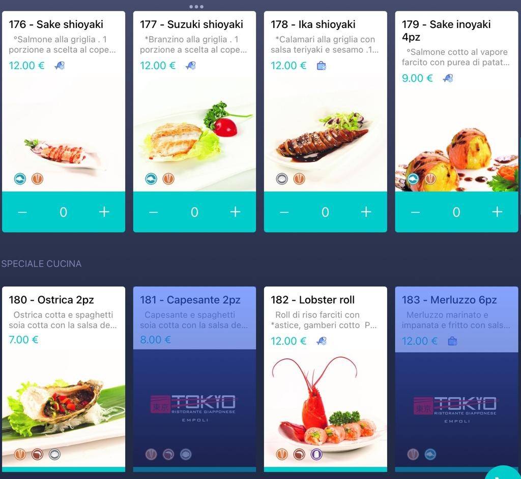 Menu di Ristorante Giapponese Tokyo Empoli 