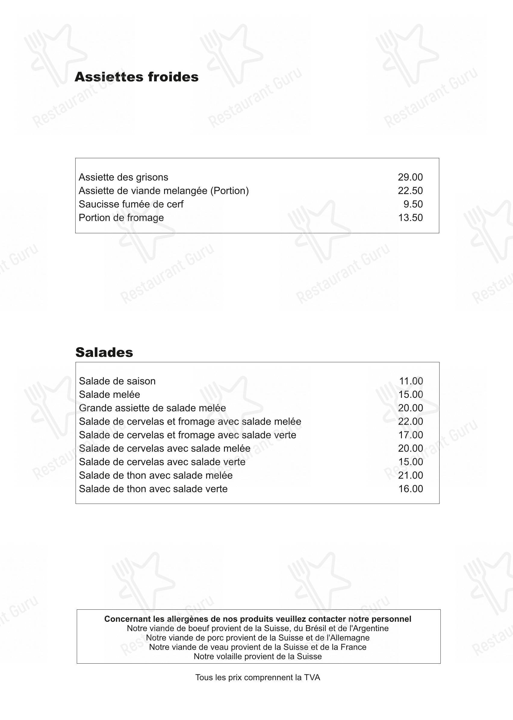 Menu di Restaurant Ende der Welt - pasti e bevande