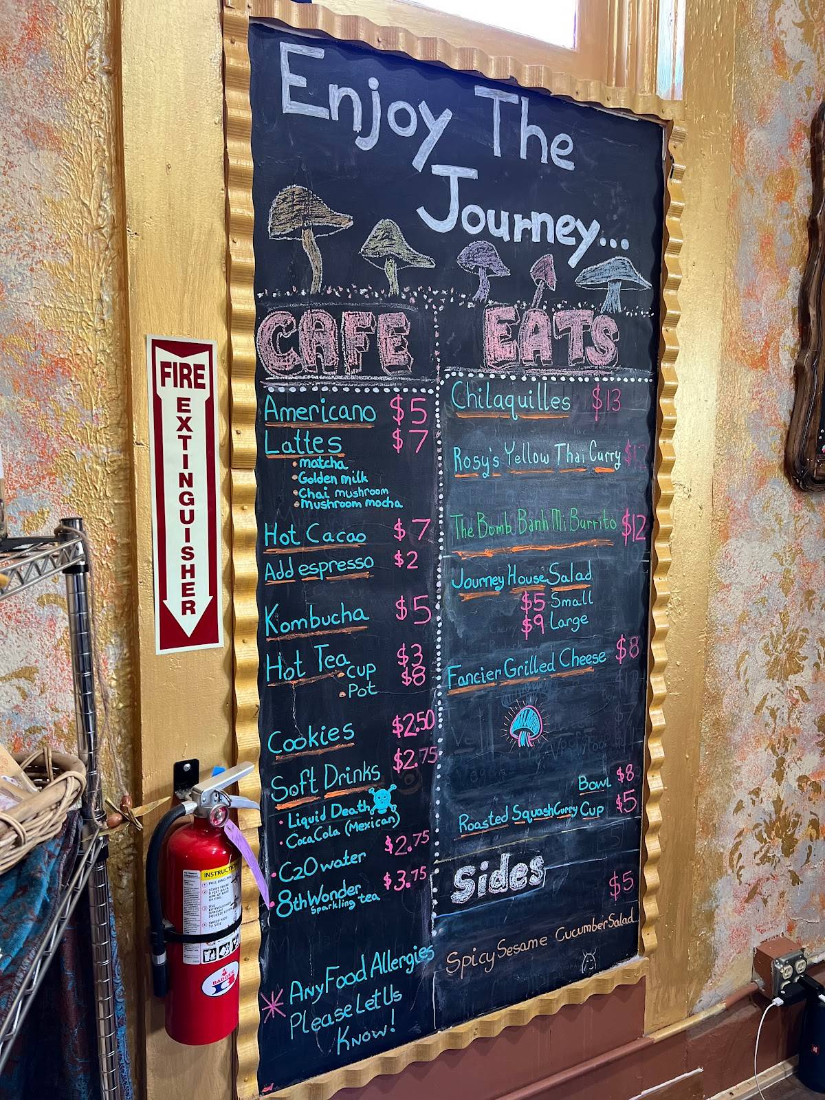 Enjoy The Journey Cafe & Gallery menu