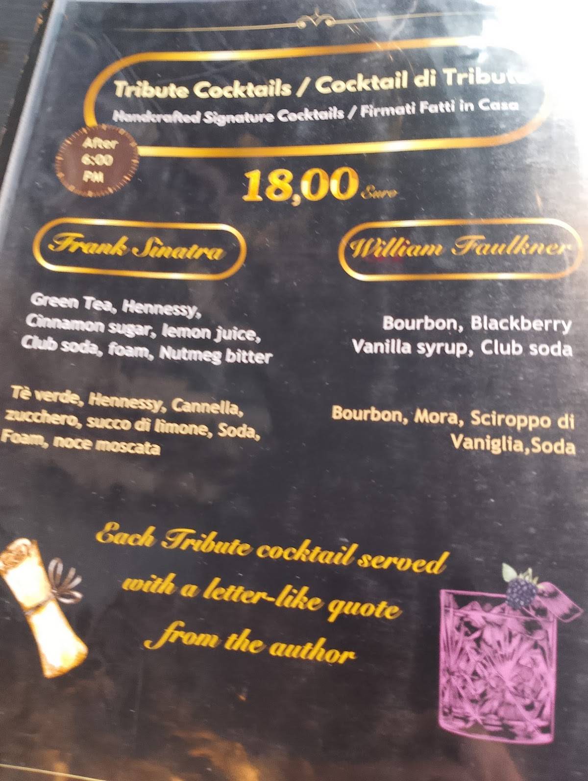 Menu di Enoteca Barberini 