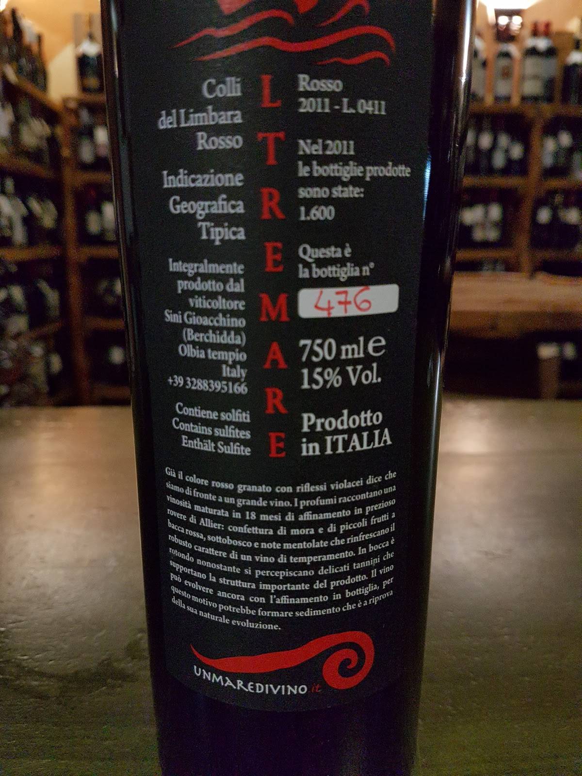 Menu di Enoteca La Bottega 